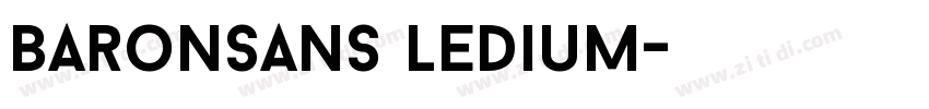 BaronSans ledium字体转换